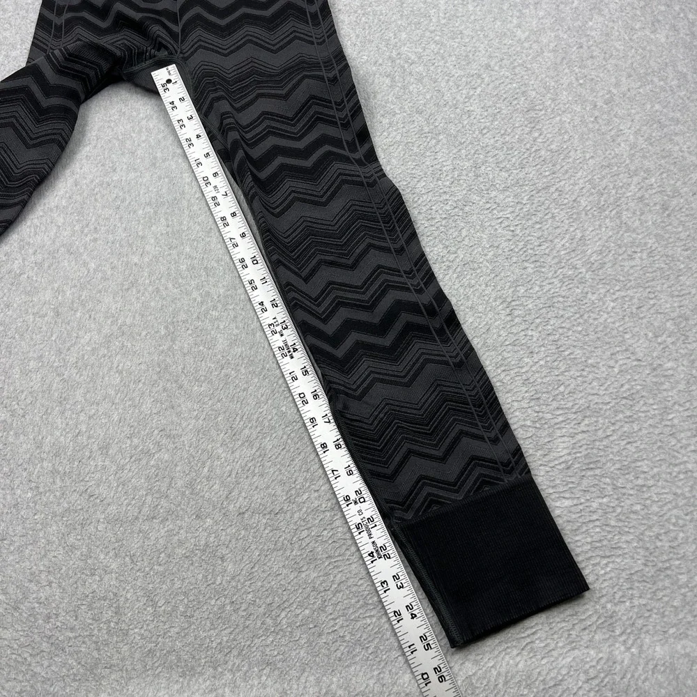 Lululemon Ebb To Street Pant Womens 6* Black Gray Chevron Yoga Leggings W5G17S